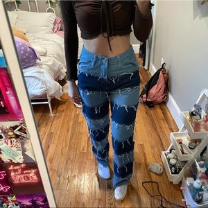 Patch shein jeans . ( never worn)